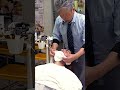 Applying the Hot Towel To Open Up The Pores