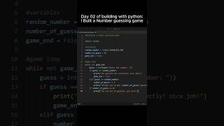 I Built a Number Guessing Game with Python