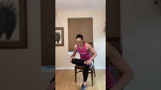 Seated Figure 4 Stretch to Relieve Back Pain from Sciatica During Pregnancy