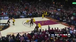 LeBron James  Buzzer Beater To win Game 5 vs Indiana Pacers April 25, 2018