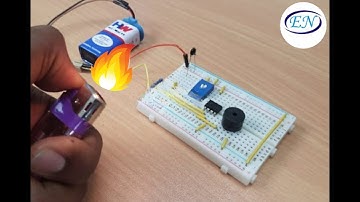 How to make fire alarm science project on Breadboard complete explain  in Hindi | Urdu