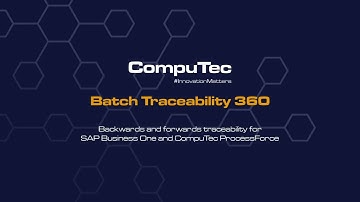 Batch Traceability 360 - An Introduction