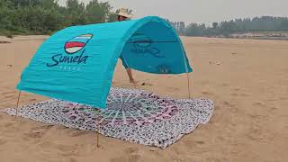 Quick &amp; Easy Shade Cabana Set-up!