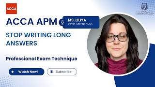 Writing Too Long Answers in ACCA APM? | Exam Strategy 2026