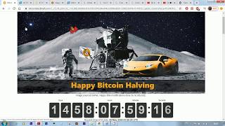 Bitcoin Block Reward Halving Countdown 2020 BTC/2