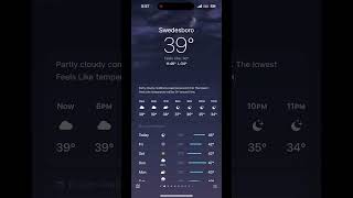 Mostly Cloudy (Evening) (With Moon) iOS 18.6.1