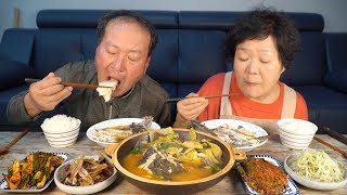 Spicy Rockfish&Flounder Stew, and Homemade dishes~ - Mukbang eating show