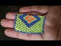 Hand Embroidery Jeco moti toran start kaise kare/ 3moti toran kese banaye / 3moti square part-1