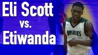 Eli Scott of Chino Hills gets buckets and cheers vs. Etiwanda