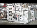 DABA 4 Color Adhisve Label Flexo Printing Machine With Rotary Die Cutting,Slitting,Lamination Unit