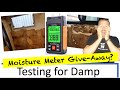 Testing for damp in Campervan, Caravan, Motorhome with TopTes TS-630