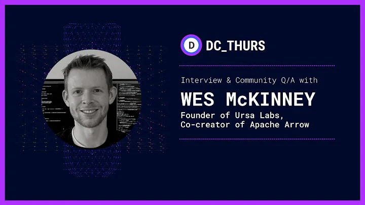 DC_THURS : Apache Arrow w/ Wes McKinney