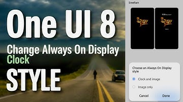 Always On Display Clock on Samsung One UI 8