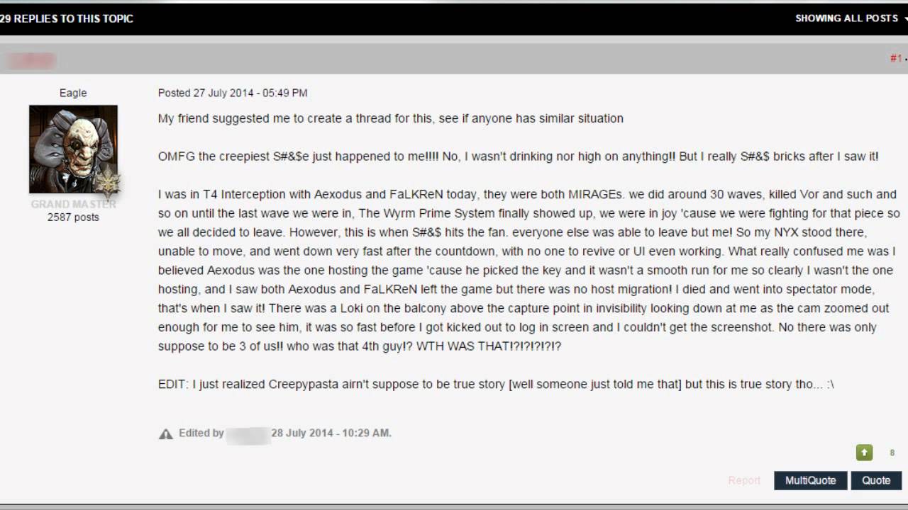 Warframe Forum Simulator v0.02