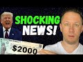 WOW!! $2000 Second Stimulus Check Update - BIG NEWS!