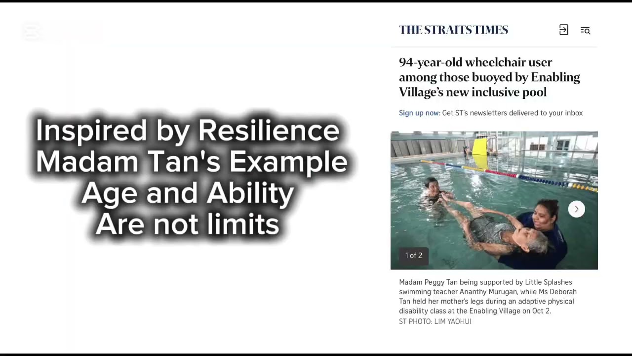 Adaptive Swimming Reflection