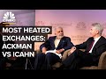 Most Heated Exchanges: Hedge Fund Giant Bill Ackman And Investor Carl Icahn Square Off | CNBC