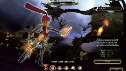dragon nest new login and character creation