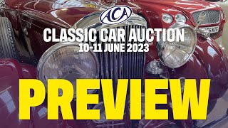 LIVE CLASSIC CAR AUCTION SNEAK PEEK - JUNE 2023