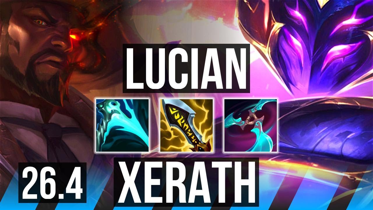 LUCIAN vs XERATH (MID) | Electrocute, Good KDA: 17/2/10 | EUW Master | 26.4