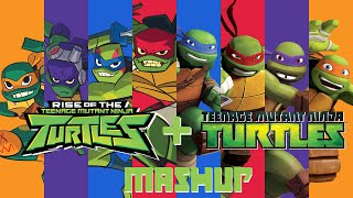 Teenage Mutant Ninja Turtles 2012 + ROTTMNT Mashup Resimi