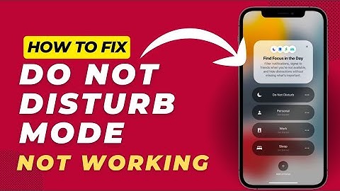 How To Fix Do Not Disturb Mode Not Working On iPhone|iOS 17 Update