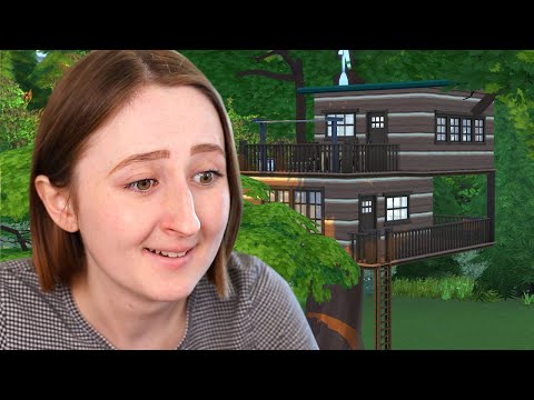 I built an off the grid treehouse in The Sims 4