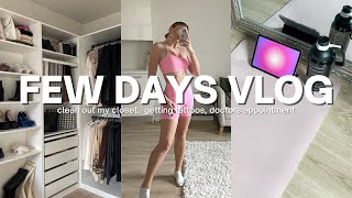 VLOG | organising my closet, doctor’s appointment, severe bloating, hair refresh, getting tattoos