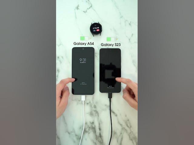 Samsung Galaxy A54 vs Galaxy S23 Charging Test🪫🔋