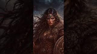 Brutal Warrior Woman Aesthetic #fantasy #darkmusic #shorts