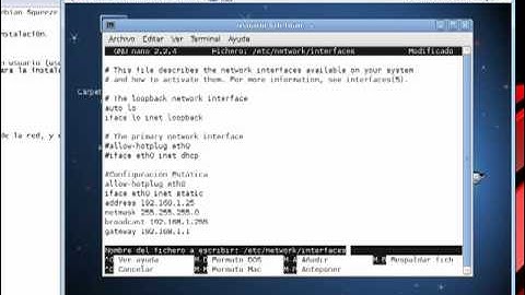 Instalacion Debian Squeeze / Configuracion Red y Repositorios
