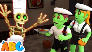 zombie family cooking dinner at a party halloween songs by all babies channel