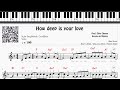 🎼 How deep is your love - 2585 - Bee Gees - Tutorial Partitura