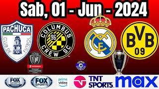 LIGA DE CAMPEONES CONCACAF - CHAMPIONS LEAGUE - PARTIDOS 01 JUNIO 2024