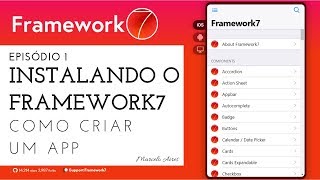 Instalando o Framework7 | Como criar um app