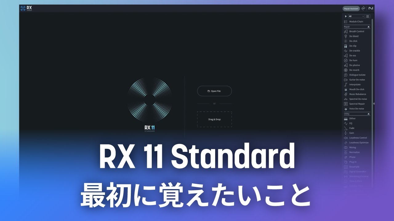 Panel 11 Rx1 RX 11 Standard 最初に覚えたいこと - YouTube
