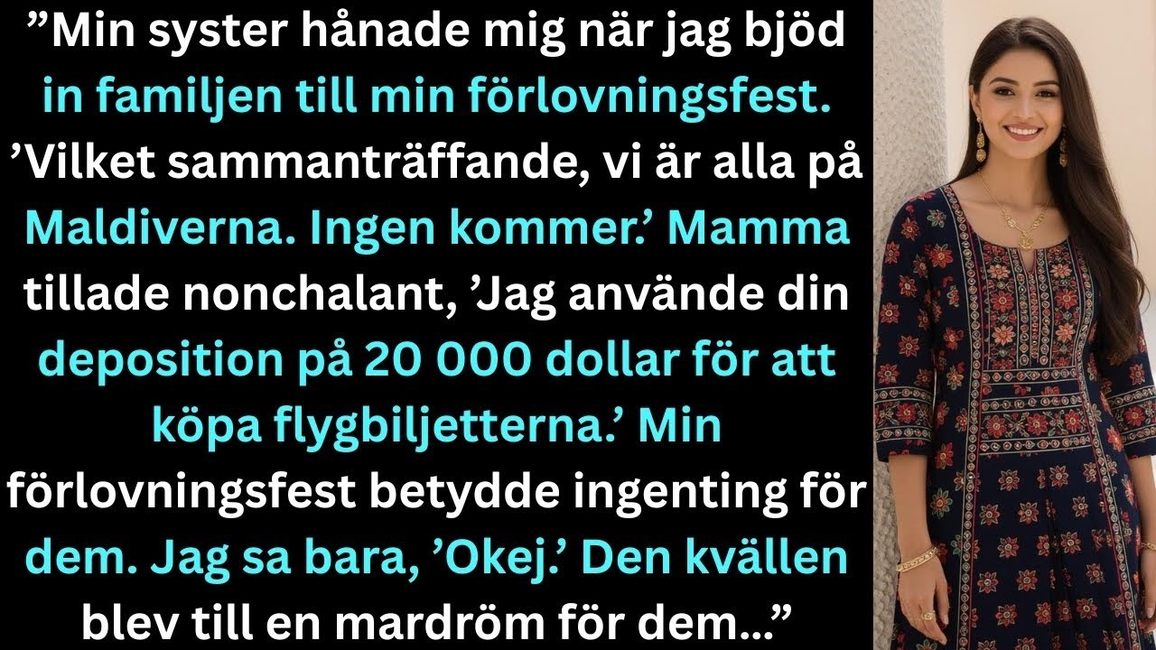 Jag hade planerat min förlovningsfest i månader och betalat handpenningen på 20 000 dollar för ett privat rum vid vattnet. Några timmar innan festen svarade min syster på inbjudan med ett enda...