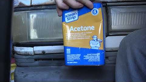 Acetone Does Clean Headlights 4k Video
