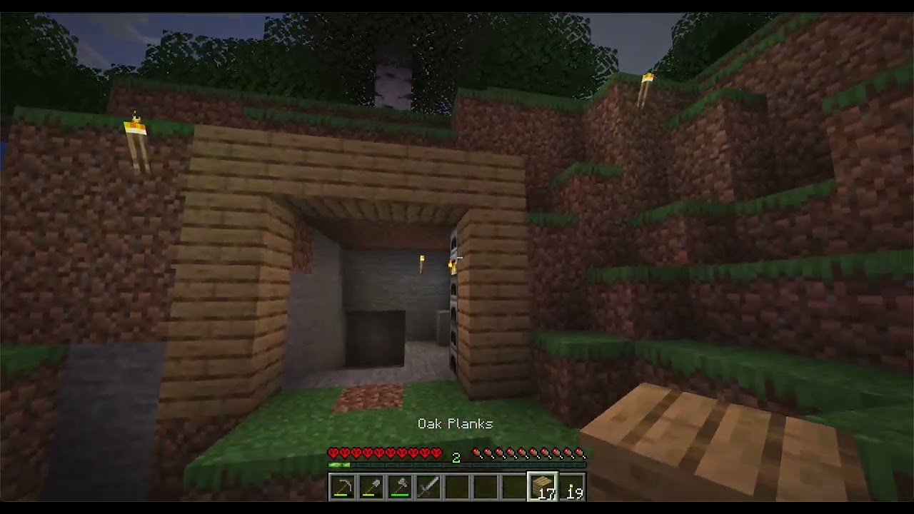 playing minecraft hardcore for the first time since 2012..