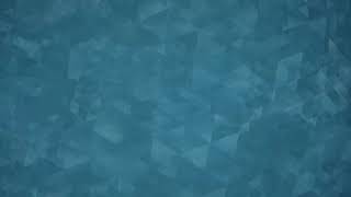 Blue video background made of triangles. Simulation of water. Low poly 3d graphics.