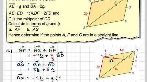 Showing 3 point lie in a straight line using vectors