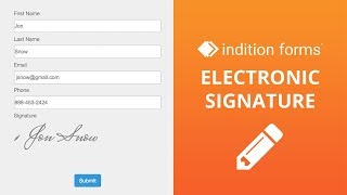 How to add the electronic signature element into your form in Indition Forms, Contests & Surveys