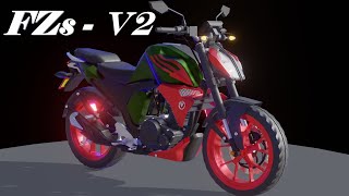 FZs V2 Modification | KTM Duke Headlight on Fz v2 | Modify Yamaha FZs