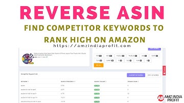 Find Amazon Competitor Keywords - Reverse ASIN Search Tool V2.0 [Hindi]