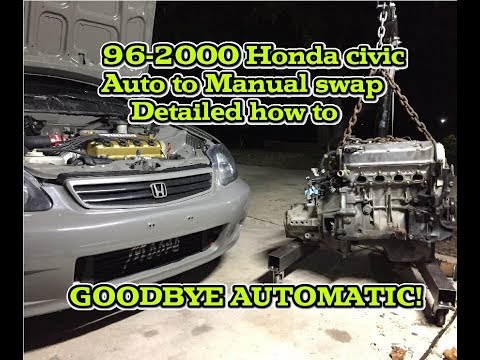 How to auto to manual swap a 96-00 civic.