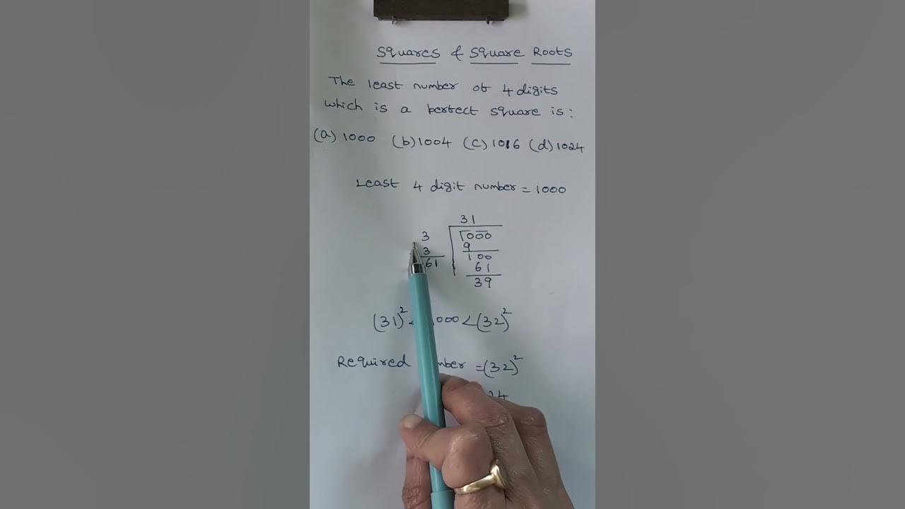 How To Find The Least 4 Digit Perfect Square Number how-to-find-the-least-4-digit-perfect-square-number