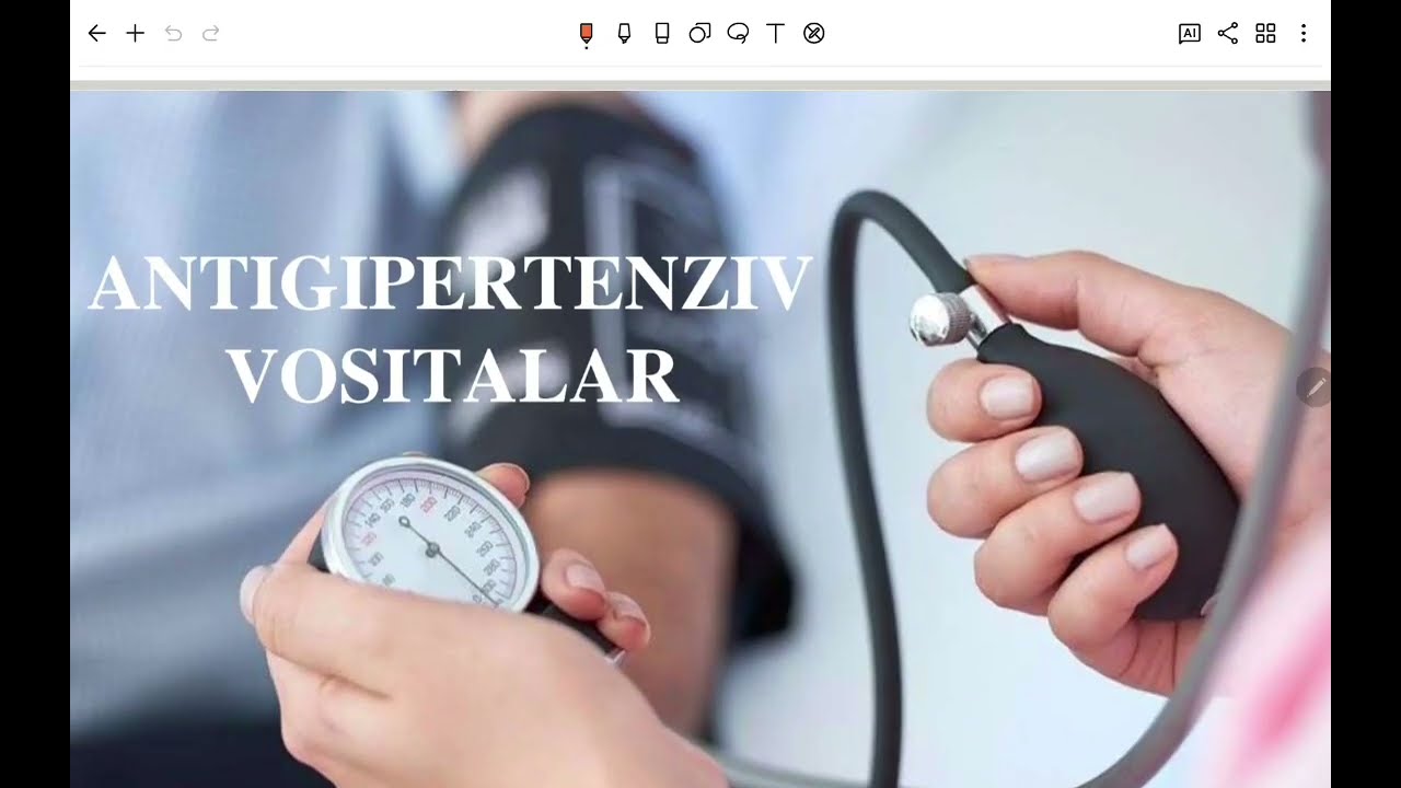 4-mavzu: ANTIGIPOTENZIV VA ANTIGIPERTENZIV DORI VOSITALAR
