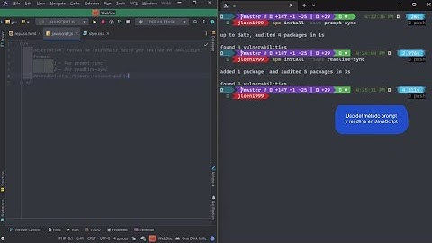 prompt y readline en JavaScript