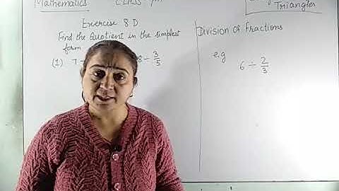 Maths Class-5th Unit-8 Multiplication and Division of Fractions. Exercise 8CQ(8)& Exercise 8DQ1to6