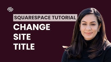 How to Change Site Title in Squarespace | Squarespace Beginner Tutorial 2026